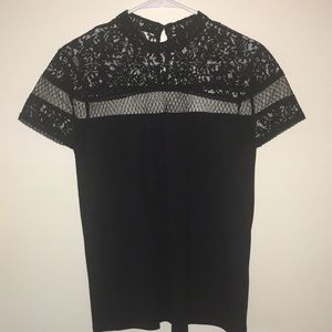 Black lace Express top never worn